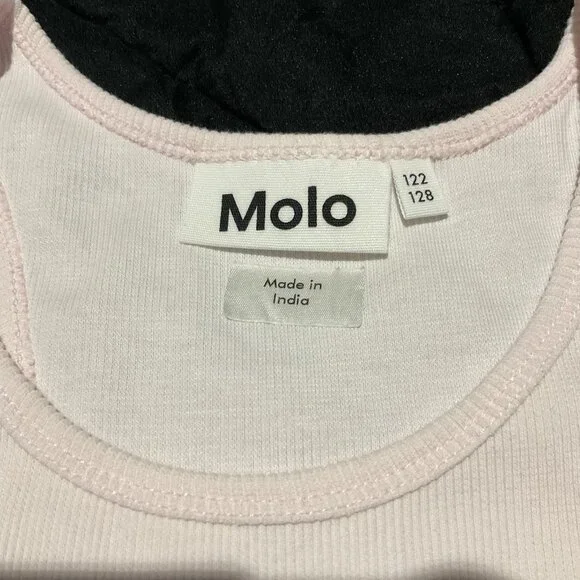 Molo Girls Cassandra Party Animals Dress Ribbed Long Sleeve 7-8 Years Old - Picture 3 of 12